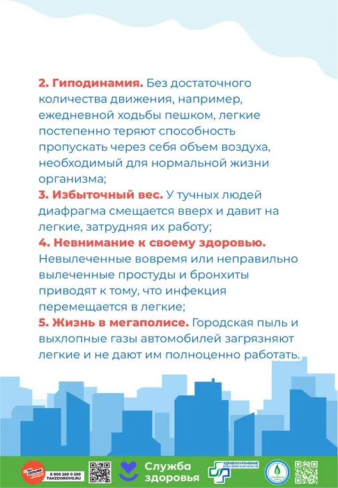 Сохранение здоровья легких 4