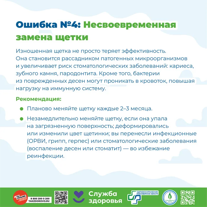 5 основных ошибок при уходе за зубами7